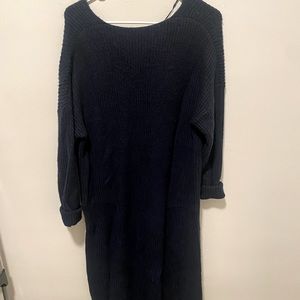 NWT banana republic navy blue sweater dress